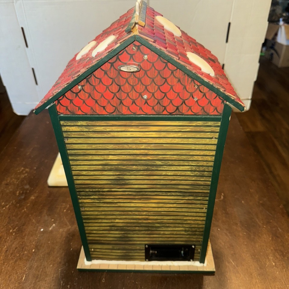 Vintage Christmas Traditions Silent Night Animated Musical wooden House