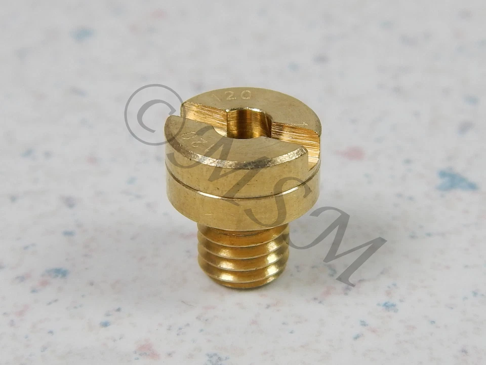 NUEVO CARBURADOR K&L MIKUNI N100/604 CHORRO PRINCIPAL REDONDO GRANDE #120 M-18-4380 Foto 2 de 4