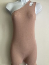 Zara Limitless Contour Collection Active One Shoulder One Piece Romper, NWT M/L