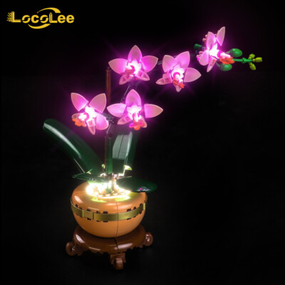 LocoLee LED Light Kit for LEGO 10343 Mini Orchid DIY Lighting Set
