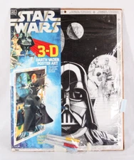 Star Wars 3-D Darth Vader Poster Art, 1978 Craft Master, 22"x17.5", Unused