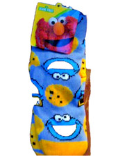 SESAME STREET NWT COOKIE MONSTER SHERPA LINED SOCKS