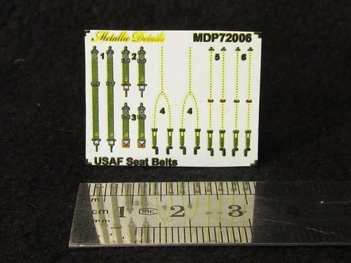 1/72 Metallic Details MDP72006 USAF seat belts WWII 3D decals