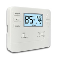 Thermostat for Heat Pump,Programmable Thermostat for Home,Single-Stage System
