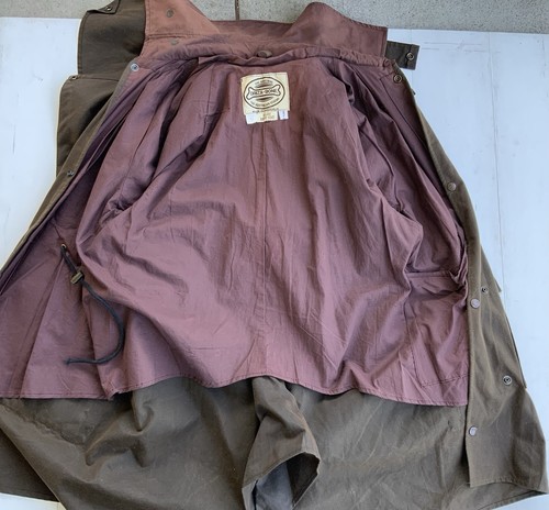 Driza Bone Green Australia Wax Canvas Coat Jacket Size Vintage XS 3 - Picture 3 of 6