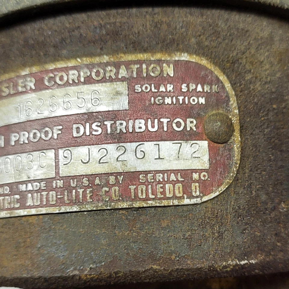 Dodge Coronet Plymouth Fury Savoy 1955 V8 distribuidor Hemi 1AZ-4003C 1626656 OEM Foto 4 de 4