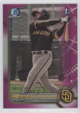 2022 Bowman Chrome Prospects Fuchsia Lava Refractor 7/199 Zayed Salinas 0tw4