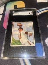 Otto Graham 1950 Bowman #45 SGC 2.5 Good + Graded Rookie Card RC Centered Color!. rookie card picture