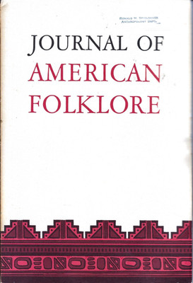 Journal of American Folklore, April-June 1969 Musical Culture Ethnic Solidarity
