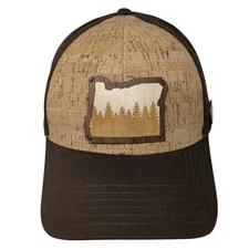 Otto Snapback Mesh Back Trucker Hat Brown One Size Adjustable Outdoor