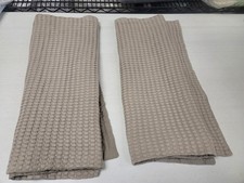Levtex Home Mills Waffle Textured Two King Pillow Shams Taupe