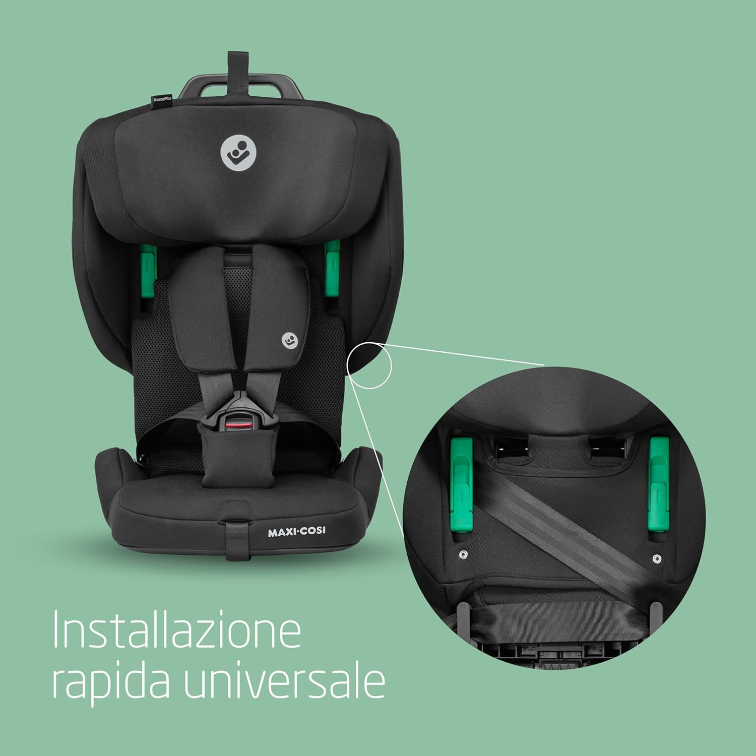 Maxi-Cosi Nomad Plus, Seggiolino Auto Pieghevole, 15 Mesi - 4 Anni, 76 - 105 Cm, foto 4