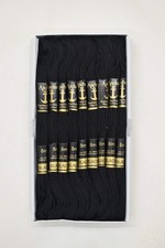 Anchor Stranded Cotton Embroidery Thread Pack of 25 Shade Black 