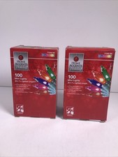 2x HOME ACCENTS Holiday 100 Mini Lights Multi-Color 20ft 7in Christmas 846 492