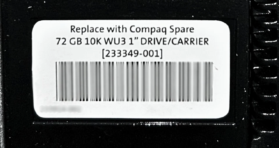 HP 233349-001 72GB 10K 3.5" ULTRA3 Drive - Image 2 of 4