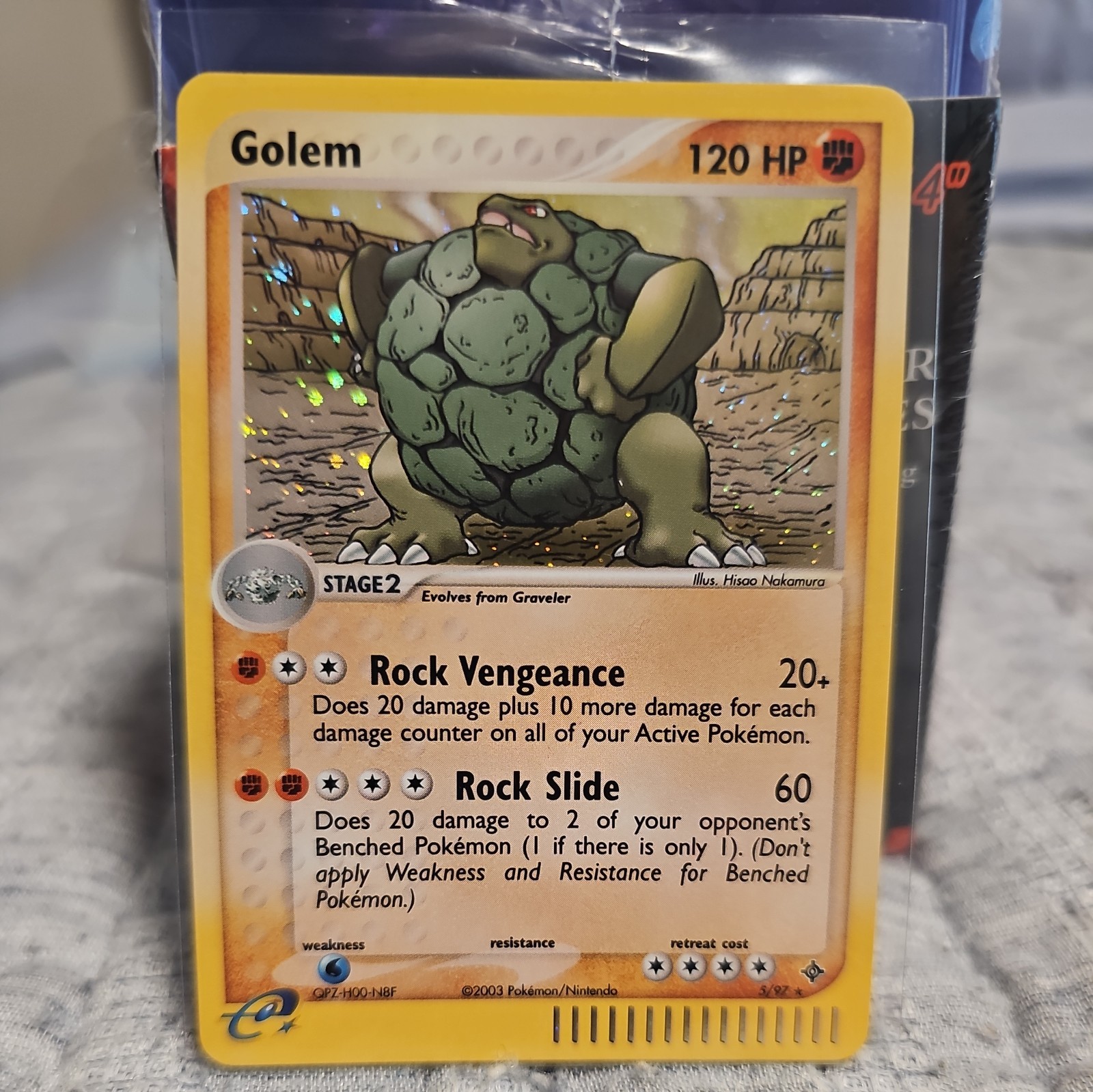 Pokemon Golem 5/97 | EX Dragon | Holo Rare | E-reader 2003 Vintage NM