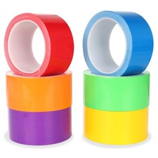 Kwtpsg 6 Pack Rainbow Colored Duct Tape 15 Yards x 2 Inch Heavy Duty Waterpro...