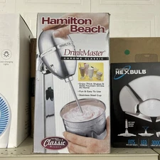 Hamilton Beach Classic Drink Master Milkshake Maker Chrome 730C WORKS Clean