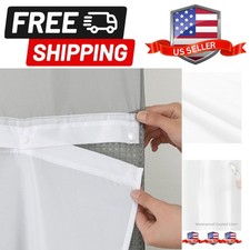 Tenda da Doccia a Scatto in Tessuto Fodera Ricambio con Magneti, Adatto per No...