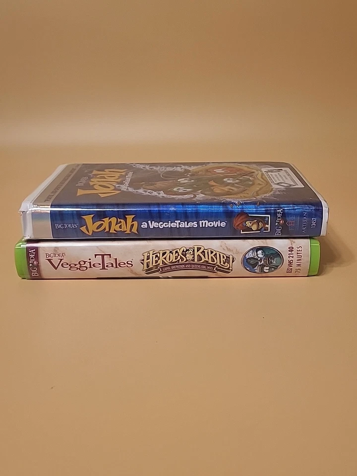 VeggieTales Heroes of the Bible & Jonah A Veggietales Movie VHS Clamshell - Image 3 of 4