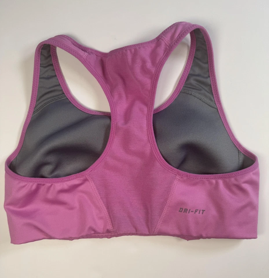 Nike Dri-FIT Sports Bra Small Pink Purple Racerback Athletic Top Running Yoga - Image 4 of 4