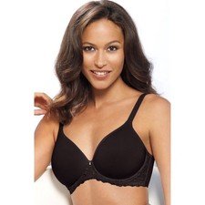 Bali Women s Minimizer Bra, Breathe Underwire Full Coverage 3443 Black Sz.38D