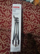 Sunpak TravelMate 50/B 50" Tripod for Cameras Smartphones & GoPro ~ Black