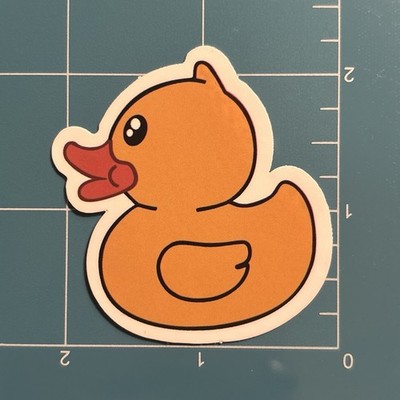 Duck Animal Art Vinyl Sticker #B11