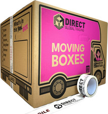 10 Strong Extra Large Cardboard Storage Packing Moving House Boxes with Carry Ha