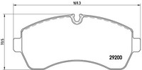 P 50 059 Brembo Bremsbelagsatz, Scheibenbremse FüR ,MERCEDES-BENZ,MERCEDES-BENZ
