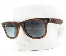 Ray-Ban Wayfarer Ease Sunglasses RB 4340 6397/3M Brown Havana Blue 50mm w/case