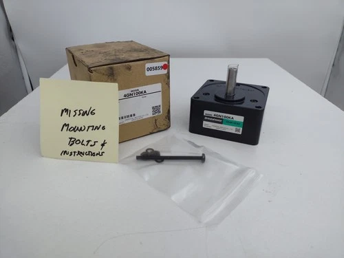 *** Oriental Motor 4GN100KA Gear Head Parallel Shaft 100:1 (Missing Bolts)