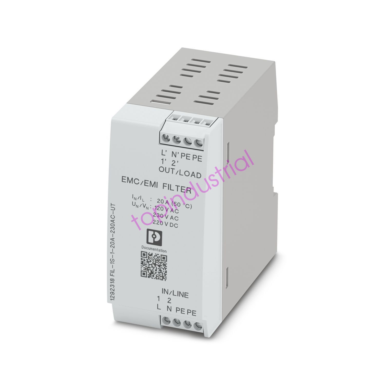 1pcs Phoenix Contact 1292318 EMC Filter FIL-1S-1-20A-230AC-UT