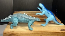 1987 Playskool Definitely Dinosaurs Psittacosaurus  Polacanthus Toy Figures