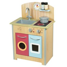 Image of Classic Wooden Play Kitchen, Multicolour, MDF/Plastic, TD-13595C by Teamson Kids