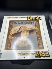 Vintage 1982 Calendar "Good Old American Music” Great Graphics!