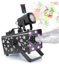Hakuta Upgraded 800W Snow Machine w/8 LED RGB Lights, LED Projection, Wireless