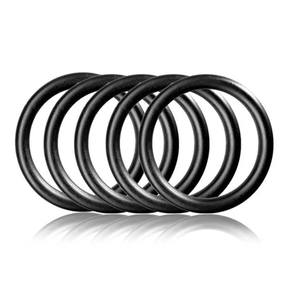 GANZOO O - Ring aus Stahl XL, 5er Set, DIY Hunde-Leine/Hunde-Halsband, nichtrostend