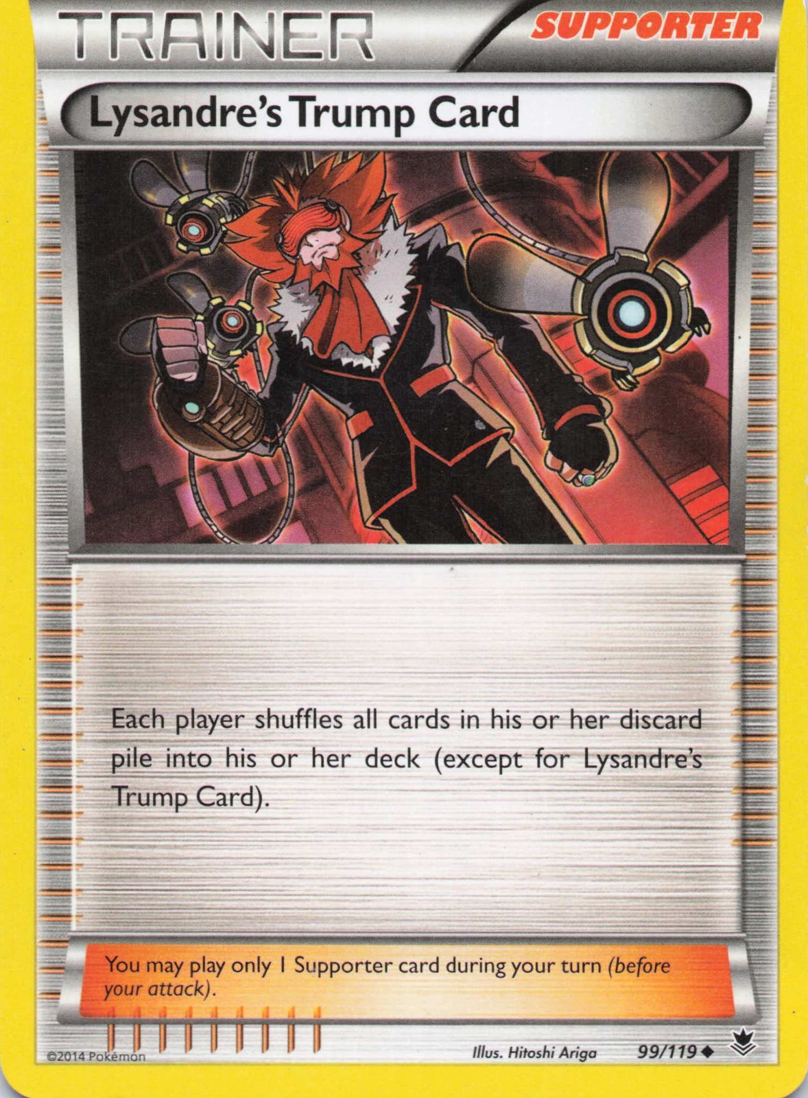 Lysandre's Trump Card Uncommon Normal XY - Phantom Forces 99/119 LP