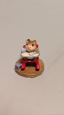 Wee Forest Folk 1983 William Petersen M103 Rockin Tot Red Chair Mouse