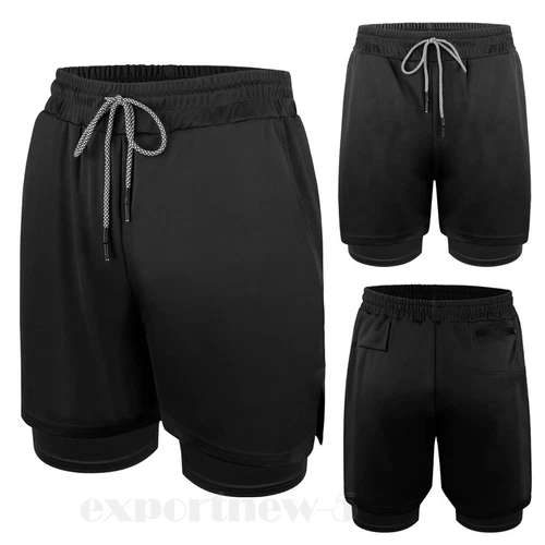 Men's Sports Training Running Bodybuilding Workout Fitness Shorts Gym Pants Run - Picture 17 of 23