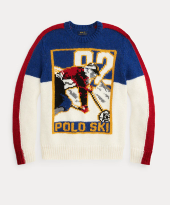 $398 NWT NEW Men's Polo Ralph Lauren Wool -Blend Ski 92 Knit