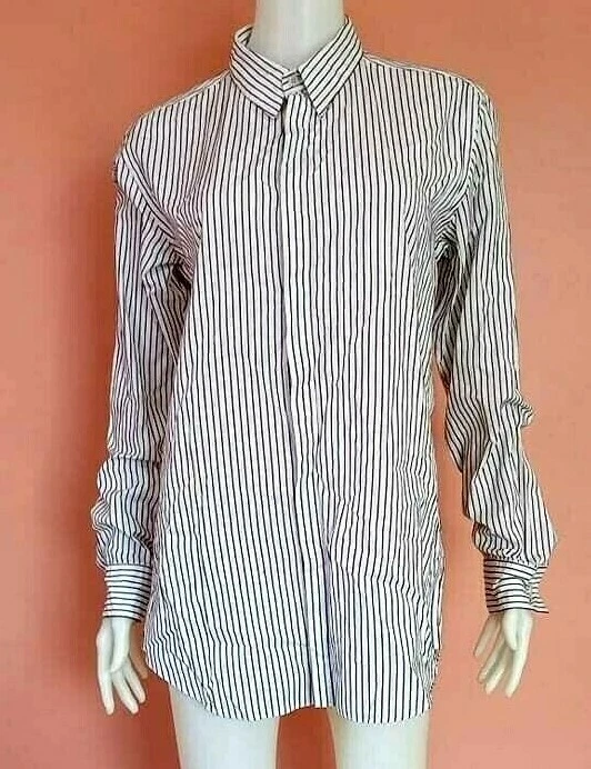 JOHN LAWRENCE SULLIVAN STRIPED MENS BUTTON DOWN LONG SLEEVED SHIRT SIZE 40