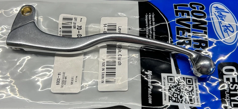 Motion Pro Clutch Lever 1983–2006 Kawasaki KDX200 KDX 200 Polished Silver - Image 3 of 3