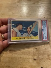 Ted Williams Kluszewski Vintage PSA 2 Boston Red Sox Baseball Card 1958 Antique