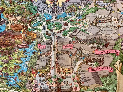 1964 Version-A Disneyland Theme Park Map 30 x 45" Souvenir NO HOLES Clean EXCond - Picture 5 of 22