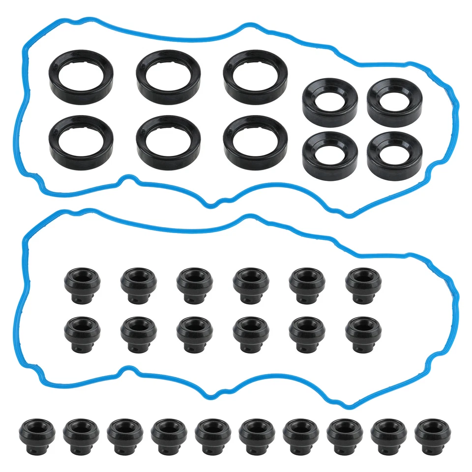 Juego de ojales de juntas de cubierta de válvula para Lincoln MKS MKZ 2013-2016 3,7 L V6 DOHC Foto 2 de 4