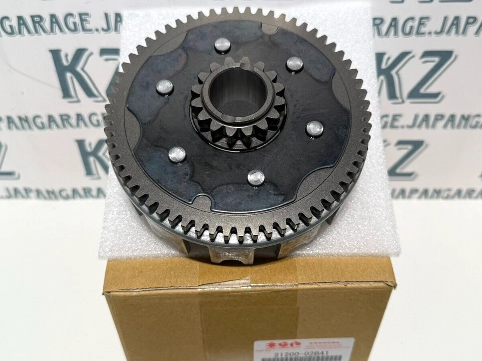 SUZUKI GENUINE CLUTCH BASKET W/ GEAR Fit RM80 RM85 RM 80 85 85L 21200-02B41 NEW Foto 3 de 4