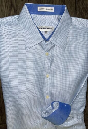 robin egg blue dress shirt Lauren Ralph Lauren Mens Dress Shirt 16.5 Blue Robin Egg Pastel Preppy No  Iron