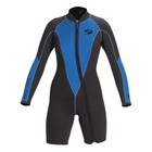 Open Box Deep See 3mm Woman Shorty Long Sleeve Dive Wetsuit - 11-12